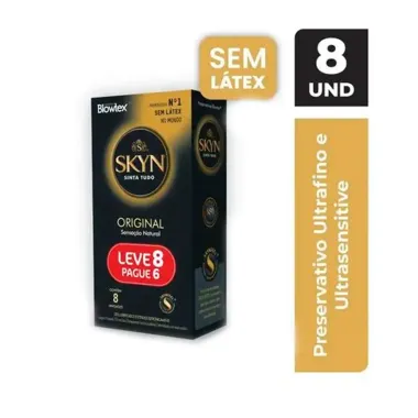 Preservativo Blowtex Skyn Original Leve 8 Pague 6 Unidades