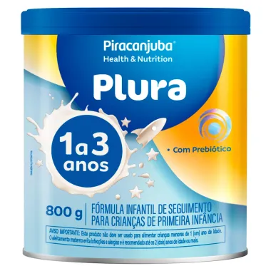 Plura Piracanjuba Formula Infantil 1 a 3 Anos 800g