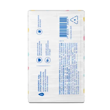 Algodao Quadrado Johnsons Baby Sem Fragrância com 50 Unidades