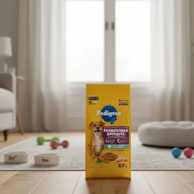Ra&ccedil;&atilde;o para C&atilde;o Pedigree Barriguinha Saud&aacute;vel Sabor Peru Cenoura e Espinafre  2,7Kg