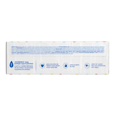 Algodao Quadrado Johnsons Baby Sem Fragrância com 100 Unidades Leve Mais Pague Menos