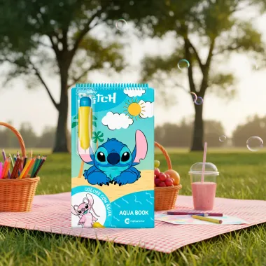 Livro Aqua Book Culturama Disney Stitch Colore com &Aacute;gua 1 Unidade