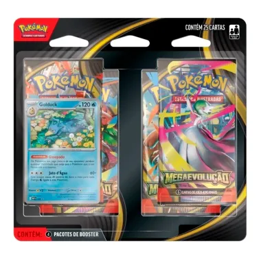 Jogo de Cartas Batalha Pok&eacute;mon Megaevolu&ccedil;&atilde;o 4+ Anos com 25 Cartas