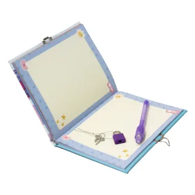 Di&aacute;rio Meus Segredos Estrela Fashion com Caneta Magica e Cadeado 1 Unidade