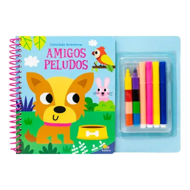 Livro Colorindo Aventuras Amigos Peludos Todolivro 1 Unidade