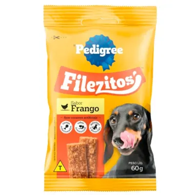 Filezitos para C&atilde;es Pedigree Sabor Frango 60g