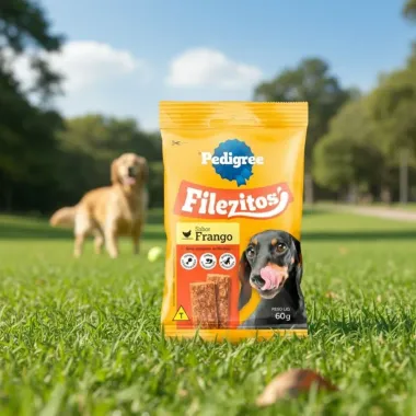Filezitos para C&atilde;es Pedigree Sabor Frango 60g