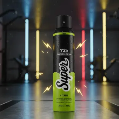 Desodorante Super Energy Aerosol Antitranspirante 72h Citrus 150ml