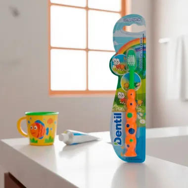 Escova Dental Dentil Extra Macia Kids 4 a 6 Anos Centopeia