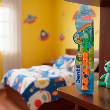 Escova Dental Dentil Extra Macia Kids 4 a 6 Anos Centopeia