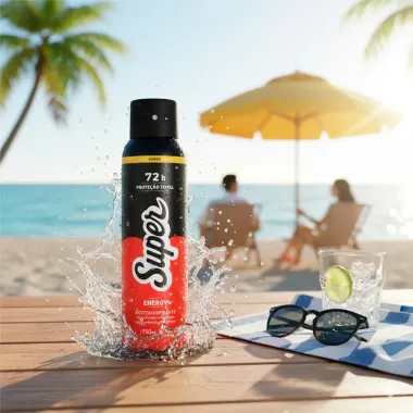 Desodorante Super Energy Aerosol Antitranspirante 72h Proteção Total 150ml