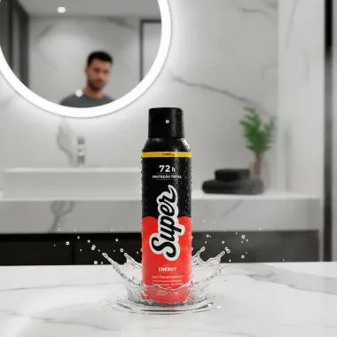 Desodorante Super Energy Aerosol Antitranspirante 72h Proteção Total 150ml