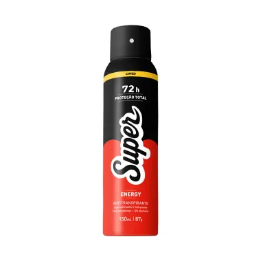 Desodorante Super Energy Aerosol Antitranspirante 72h Proteção Total 150ml