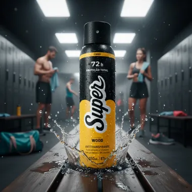 Desodorante Super Wood Aerosol Antitranspirante 72h Proteção Total 150ml