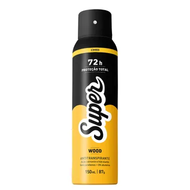 Desodorante Super Wood Aerosol Antitranspirante 72h Proteção Total 150ml