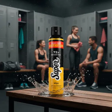 Desodorante Super Wood Aerosol Antitranspirante 72h Proteção Total 250ml Leve Mais Por Menos