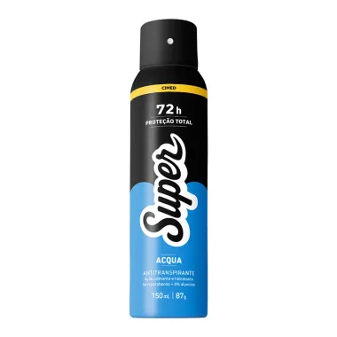 Desodorante Super Acqua Aerosol Antitranspirante 72h Proteção Total 150ml