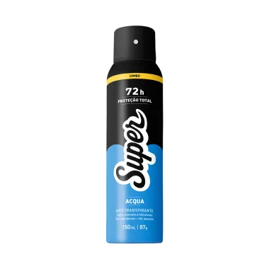 Desodorante Super Acqua Aerosol Antitranspirante 72h Proteção Total 150ml