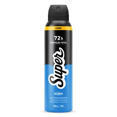 Desodorante Super Acqua 72h Prote&ccedil;&atilde;o Total Aerosol Antitranspirante 150ml