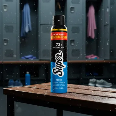 Desodorante Super Acqua Aerosol Antitranspirante 72H 250ml Leve Mais Por Menos
