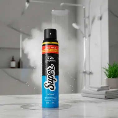 Desodorante Super Acqua Aerosol Antitranspirante 72H 250ml Leve Mais Por Menos