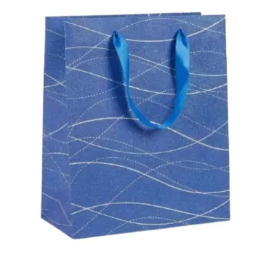 Sacola para Presente Mio Azul Media