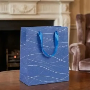 Sacola para Presente Mio Azul Media