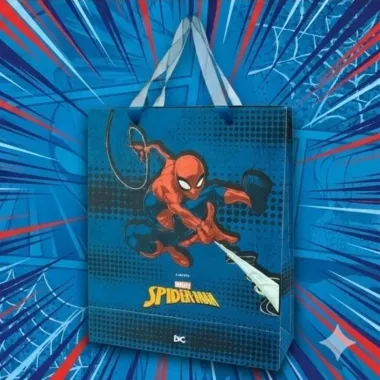 Sacola para Presente Mio Homem Aranha Média