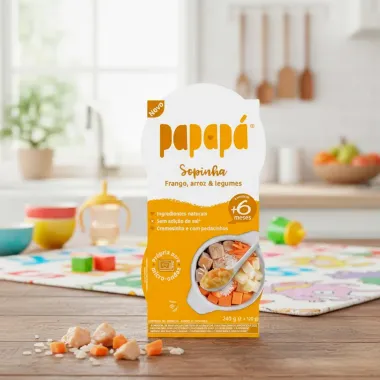 Sopinha Papapá de Frango Arroz e Legumes +6 Meses 240g