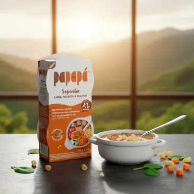 Sopinha Papapá de Carne,Macarrão e Legumes +6 Meses 240g