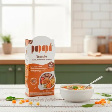 Sopinha Papapá de Carne,Macarrão e Legumes +6 Meses 240g