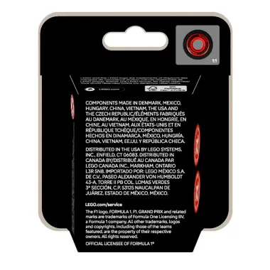 Brinquedo Carros Lego Formula 1 Lego 6+ Anos Sortidos com 29 Peças