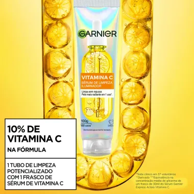S&eacute;rum de Limpeza Iluminador Facial Garnier Vitamina C 100g