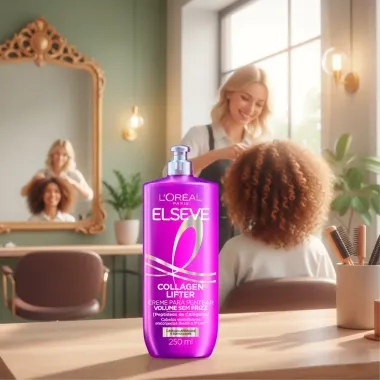 Creme de Pentear L'Or&eacute;al Paris Elseve Collagen Lifter Volume Sem Frizz 250ml