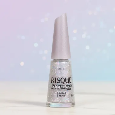Esmalte Risqu&eacute; Glitter Lollapalooza A Grade &Eacute; Minha 8ml