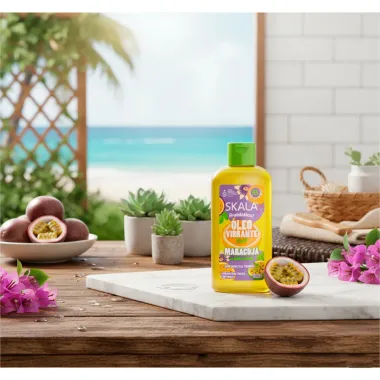 &Oacute;leo Vibrante 5 em 1 Skala Frut&aacute;stica Maracuj&aacute; com Protetor T&eacute;rmico 90ml