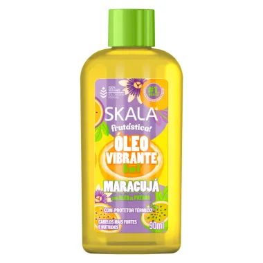 &Oacute;leo Vibrante 5 em 1 Skala Frut&aacute;stica Maracuj&aacute; com Protetor T&eacute;rmico 90ml