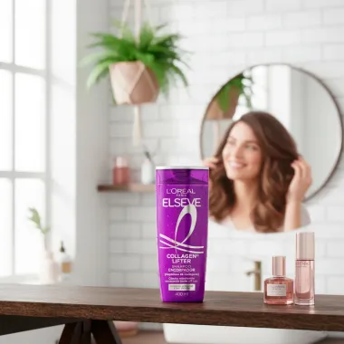 Shampoo Encorpador Elseve L'Or&eacute;al Paris Collagen Lifter 400ml