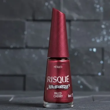 Esmalte Metalico Risque Lollapalooza Palco Cherry 8ml