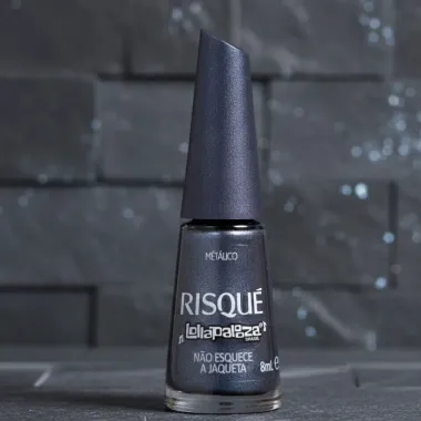 Esmalte Metalico Risque Lollapalooza N&atilde;o Esquece A Jaqueta 8ml