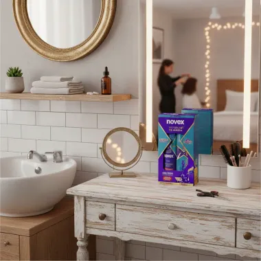 Kit Novex Reposi&ccedil;&atilde;o de Massa Shampoo 300ml e Recarga Novex 80g