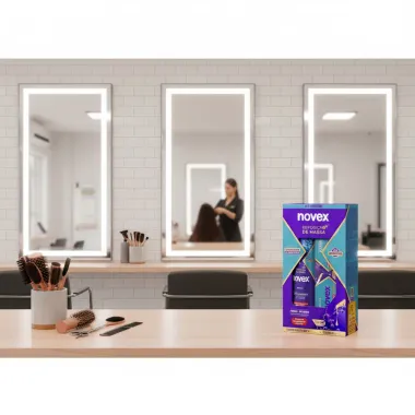 Kit Novex Reposi&ccedil;&atilde;o de Massa Shampoo 300ml e Recarga Novex 80g