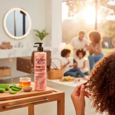 Leave-in Kolene Nutri Bond For&ccedil;a e Nutri&ccedil;&atilde;o Duradoura &Oacute;leos Africanos by Camilla de Lucas 500ml