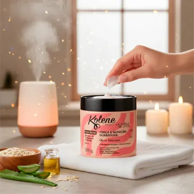M&aacute;scara de Tratamento Profundo Kolene Nutri Bond For&ccedil;a e Nutri&ccedil;&atilde;o Duradoura &Oacute;leos Africanos by Camilla de Lucas 500g