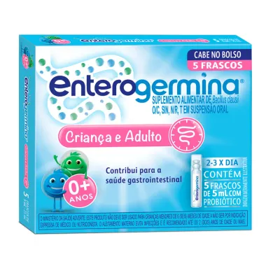 Enterogermina Frasco 5ml com 5 Unidades