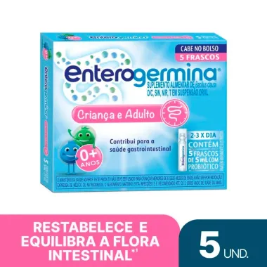 Enterogermina Frasco 5 Unidades com 5 ml