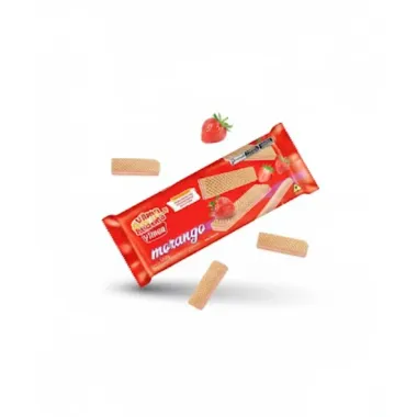 Biscoito Wafer Vilma com Recheio  de Morango 100g