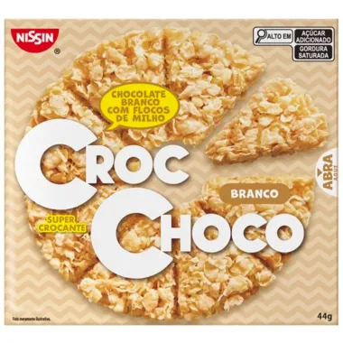 Chocolate Nissin Croc Sabor Choco Branco 44g