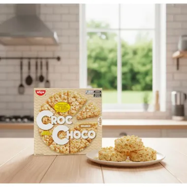 Chocolate Nissin Croc Sabor Choco Branco 44g