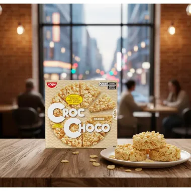 Chocolate Nissin Croc Sabor Choco Branco 44g